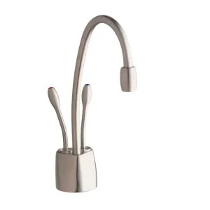 Insinkerator F-HC1100SN InSinkErator Indulge Contemporary Instant Hot/Cold Beverage Faucet, Satin Nickel - F-HC1100SN