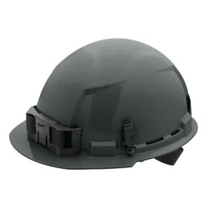 Milwaukee 48-73-1114 Milwaukee 48-73-1114 Unvented Hard Hat with 4pt Ratcheting, Class E, Gray - Front Brim