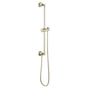 Brizo 74795-PN Brizo 74795-PN Essential Classic Round Slide Bar with Metal Hose - Polished Nickel