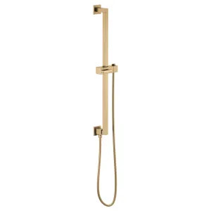 Brizo 74799-GL Brizo 74799-GL Essential Linear Square Slide Bar with Metal Hose - Luxe Gold