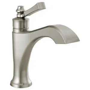 Delta 556-SSLPU-DST Delta Dorval Stainless Lavatory Faucet, Less Pop-Up, 1.2 GPM, Single-Handle, DIAMOND Seal, Lever Handle - 556-SSLPU-DST