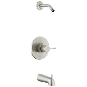 Delta T14459-SSLHD-PP Delta Trinsic Monitor 14 Series Pressure-Balanced Single-Handle Tub/Shower Faucet, Lever Handle, Less Showerhead, Stainless, Project Pack - T14459-SSLHD-PP