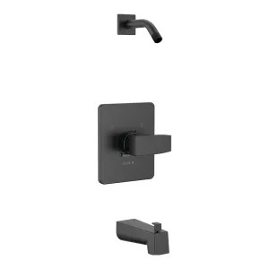 Delta T14467-BLLHD-PP Delta Ara Monitor 14 Series Pressure-Balanced Tub/Shower Faucet, Single-Handle, Lever Handle, Less Showerhead, Project Pack, Matte Black - T14467-BLLHD-PP