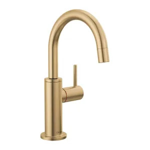 Delta 1930LF-H-CZ Delta Contemporary Round Hot Water Faucet, Champagne Bronze - 1930LF-H-CZ