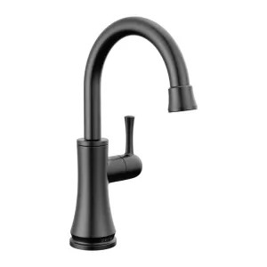 Delta 1920-BL-DST Delta One Handle Transitional Beverage Faucet, Matte Black - 1920-BL-DST