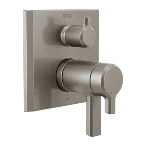 Delta T27T999-SS-PR Delta Pivotal TempAssure 17T Series Two-Handle Valve Trim w/ 6-Function Diverter, Lever Handles, Lumicoat Stainless Steel - T27T999-SS-PR