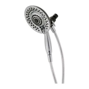 Delta 75583C Delta Universal Showering In2ition 5-Setting Two-In-One Shower with Touch-Clean Nozzles, Round, 1.75 GPM, Chrome - 75583C