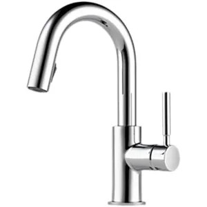 Brizo 63920LF-PC Brizo Solna Single-Handle Pull-Down Bar/Prep Faucet, Polished Chrome - 63920LF-PC