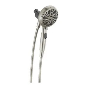 Delta 75609SN Delta 1.75 GPM 6-Setting SureDock Magnetic Wall Mount Hand Shower, 4 7/8in Round Face, Touch-Clean Spray Nozzles, Satin Nickel, 75609SN