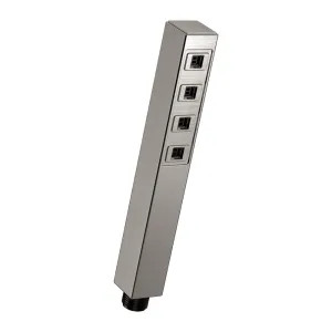 Delta 59567-SS-PR-PK Delta Single-Setting Hand Shower with H2Okinetic Technology, 1.75 GPM, 80 PSI, Lumicoat Stainless - 59567-SS-PR-PK