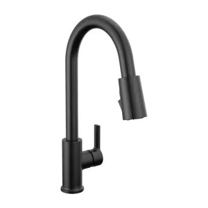 Peerless P7912LF-BL-1.0 Peerless Flute Single Handle Pull-Down Kitchen Faucet, 1 gpm, Matte Black - P7912LF-BL-1.0