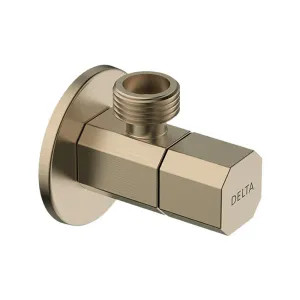 Delta IAO36005-CZ Delta Rectangular Quarter-Turn Angle Valve with Flange, Champagne Bronze -  IAO36005-CZ
