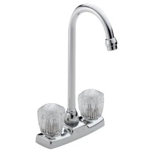 Delta 2178LF Delta Classic 2178LF Chrome 2 Handle Knob Bar/Prep Faucet