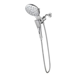 Moen 220C3 Moen Verso 8-Spray Function 2-in-1 Shower Head and Hand Shower Combo with Infiniti Dial, Magnetix Technology, 7in Spray Head, 2.5 GPM, Chrome - 220C3