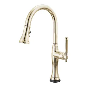 Brizo 64058LF-PN Brizo Tulham Polished Nickel Single Handle Pull-Down Kitchen Faucet - 64058LF-PN