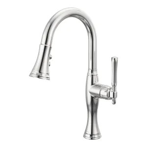 Brizo 63958LF-PC Brizo Tulham Single Handle Pull-Down Bar/Prep Faucet, Chrome - 63958LF-PC