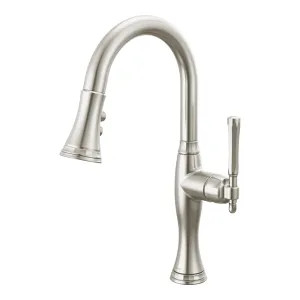 Brizo 63958LF-SS Brizo Tulham Single Handle Pull-Down Bar/Prep Faucet, Stainless Steel - 63958LF-SS