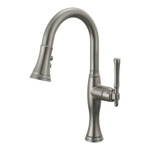 Brizo 63958LF-SL Brizo Tulham Single Handle Pull-Down Bar/Prep Faucet, Luxe Steel - 63958LF-SL