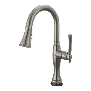 Brizo 64958LF-SL Brizo Tulham SmartTouch Single Handle Pull-Down Bar/Prep Faucet, Luxe Steel - 64958LF-SL