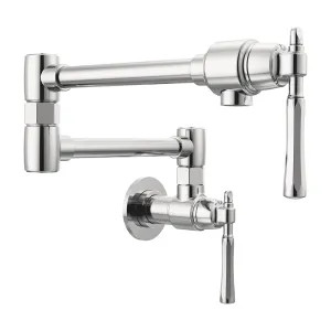 Brizo 62858LF-PC Brizo Tulham Wall-Mount Pot Filler Faucet, Polished Chrome - 62858LF-PC