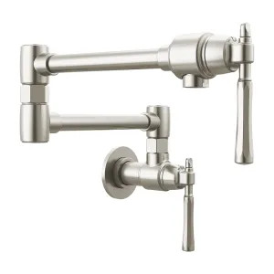 Brizo 62858LF-SS Brizo Tulham Wall-Mount Pot Filler Faucet, Stainless Steel - 62858LF-SS