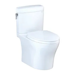 Toto MS436124CEMFGN#01 TOTO Aquia IV Elongated, Dual-Flush Toilet, Sanagloss, WASHLET+, Cotton White - MS436124CEMFGN#01