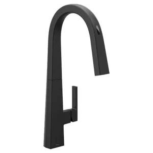 Moen S75005EV2BL Moen Nio Smart Motion Control Single-Handle Pull-Down High Arc Kitchen Faucet, Matte Black - S75005EV2BL