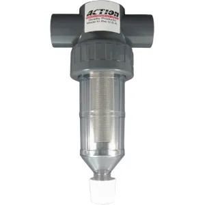 Action Filter AFI 2.0-8 Action Machining 2in Clear Action Filter with 8 Mesh Screen - AFI 2.0-8