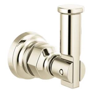 Brizo 693476-PN Brizo Invari Single Robe Hook with Mounting Hardware, Brilliance Polished Nickel - 693476-PN