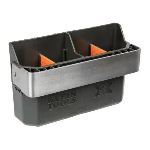 Klein 54814MB Klein MODbox Dark Gray Tool Carrier Rail Attachment with Removable Dividers, Hard Plastic and Metal - 54814MB