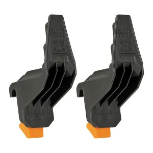 Klein 54816MB Klein MODbox Dark Gray Multi-Hook Rail Attachment, Hard Plastic, 2-Pack - 54816MB
