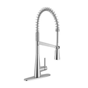 Moen 5925EWC Moen Sleek Single Handle Semi Pro Kitchen Faucet, MotionSense Wave, Chrome - 5925EWC