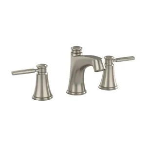 Toto TL211DD12R#BN TOTO Keane Two-Handle Widespread Bathroom Sink Faucet with Metal Pop-Up Drain, 1.2 GPM, Three-Hole, Lever Handles, ADA, Brushed Nickel - TL211DD12R#BN