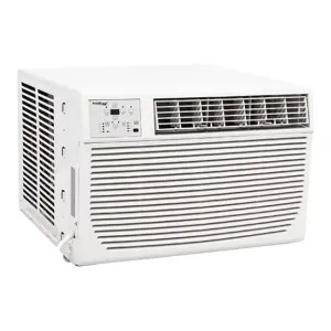Koldfront WAC8001W Koldfront 208-230 Volt 3-Speed Window Air Conditioner with Supplemental Heat - 8000 BTU Cooling/3500 BTU Heating, White - WAC8001W 