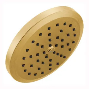 Moen S178EPBG Moen Greenfield 6-3/4in Eco-Performance One-Function Rainshower Spray Head with Immersion Technology, LifeShine, 1.75 GPM, Brushed Gold - S178EPBG