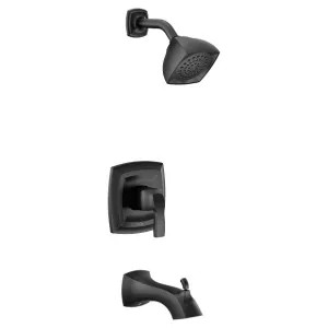 Moen UT2693EPBL Moen Voss M-Core 2-Series Tub/Shower Faucet, 1.75 GPM, 1-Function, Single Lever Handle, M-PACT, Eco-Performance, Matte Black - UT2693EPBL
