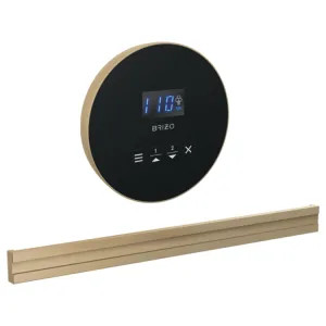 Brizo 8CB-250R-GL-L Brizo Mystix 4in Round-Shaped Luxe Gold Steam Control Kit with Programmable Time and Temperature, Lumicoat Technology - 8CB-250R-GL-L