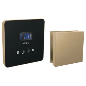 Brizo 8CH-250L-GL-L Brizo Mystix Luxe Gold Square Steam Control and Head, Lumicoat Technology, Dual Temperature Sensor Technology - 8CH-250L-GL-L