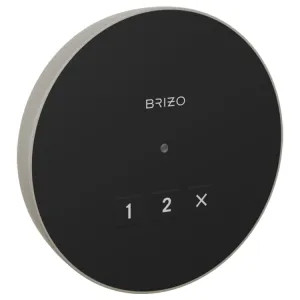 Brizo 8CN-220R-NK-L Brizo Mystix 4-1/8in Luxe Nickel Round Exterior Control with LED Indicator, Lumicoat Technology - 8CN-220R-NK-L