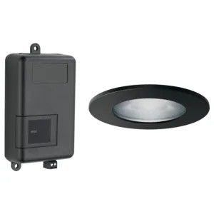 Brizo 8SP-MU-4-BL Brizo Mystix Chromatherapy System and High-powered Light Fixture (LED) with 4in Matte Black Trim Ring - 8SP-MU-4-BL