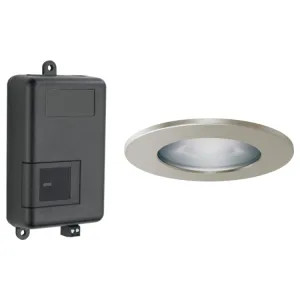 Brizo 8SP-MU-4-BN-L Brizo Mystix Chromatherapy System and High-powered Light Fixture (LED) with 4in Brushed Nickel Trim Ring, Lumicoat Technology - 8SP-MU-4-BN-L