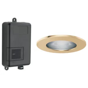 Brizo 8SP-MU-4-PG-L Brizo Mystix Chromatherapy System and High-powered Light Fixture (LED) with 4in Polished Gold Trim Ring, Lumicoat Technology - 8SP-MU-4-PG-L