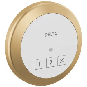 Delta 5CN-220R-CZ-PR Delta SteamScape Classic System Exterior Steam Control with 4in Champagne Bronze Trim Ring, Lumicoat Technology, 2-User Presets - 5CN-220R-CZ-PR