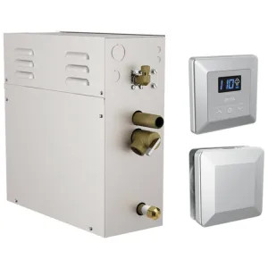 Delta 5P-EST06-PR Delta SimpleSteam Chrome Steam Generator Kit with Square-Shaped Controller/ Steamhead and a 35-foot Power Cable, 6kW - 5P-EST06-PR
