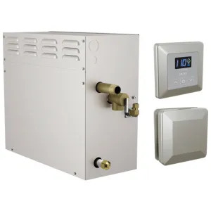 Delta 5P-EST12-SS-PR Delta SimpleSteam Stainless Steam Generator Kit with Square-Shaped Controller/ Steamhead and a 35-foot Power Cable, 12kW - 5P-EST12-SS-PR