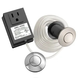 Moen ARC-4200-CHSRS Moen Air Switch Kit Base Unit for Garbage Disposal, Chrome And Spot-Resist Stainless Buttons -  ARC-4200-CHSRS