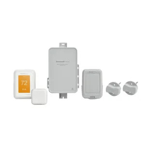 Honeywell YTHM1004R3001 Honeywell T10+ Programmable Smart Thermostat Kit with EIM, Wireless Indoor Sensor, Wireless Outdoor Sensor, and Return and Supply Sensors - YTHM1004R3001