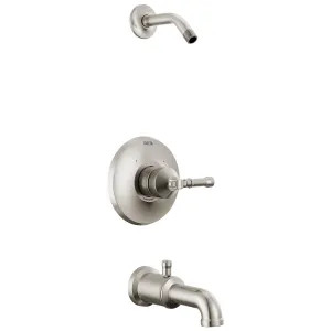 Delta T14484-SS-PR-LHD Delta Broderick 14 Series Monitor Tub/Shower Trim, TouchClean, H2Okinetic, MultiChoice Valve, ADA, 1.75 GPM, Less handles, Lumicoat Stainless - T14484-SS-PR-LHD