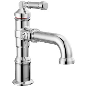 Delta 584-PR-LPU-DST Delta Broderick Single Handle Bathroom Faucet, DIAMOND Seal, ADA, 1.2 GPM, Lumicoat Chrome (Less Pop-Up) - 584-PR-LPU-DST