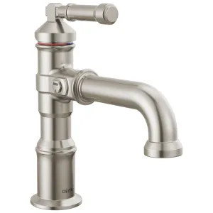 Delta 584-SS-PR-LPU-DST Delta Broderick Single Handle Bathroom Faucet, DIAMOND Seal, ADA, 1.2 GPM, Lumicoat Stainless (Less Pop-Up) - 584-SS-PR-LPU-DST